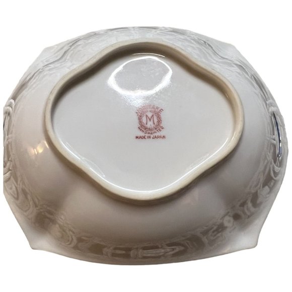 Vtg 1920s NORITAKE Lusterware Porcelain Handpainted Art Double Handle Swan Japan - Picture 9 of 10